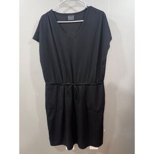 XL 32degree cool black casual dress with pockets